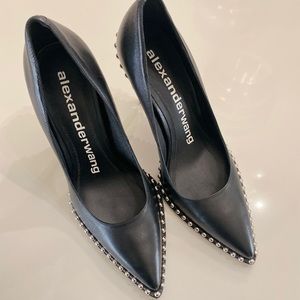 Alexander Wang black studded heels